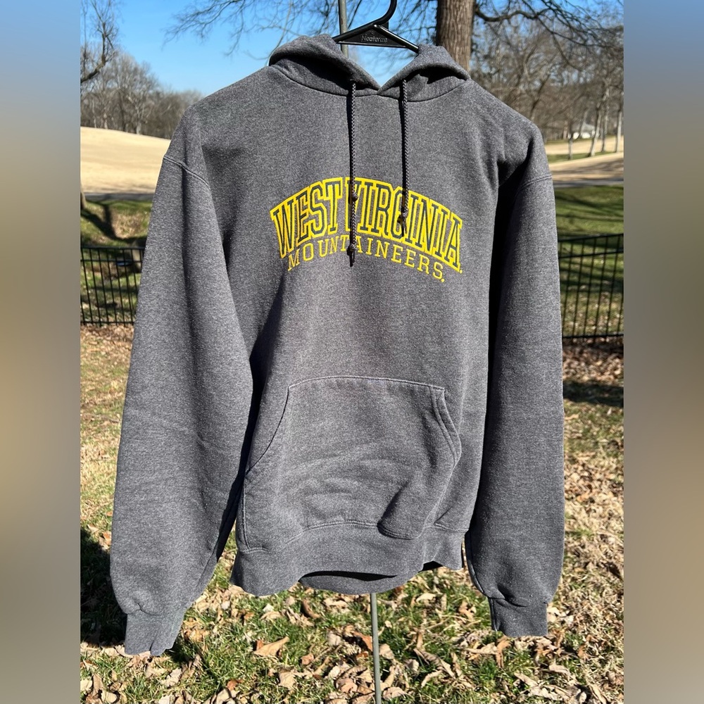 Champion Eco-Fleece Y2K West Virginia Mountaineers Hoodie, Cool Logo! S